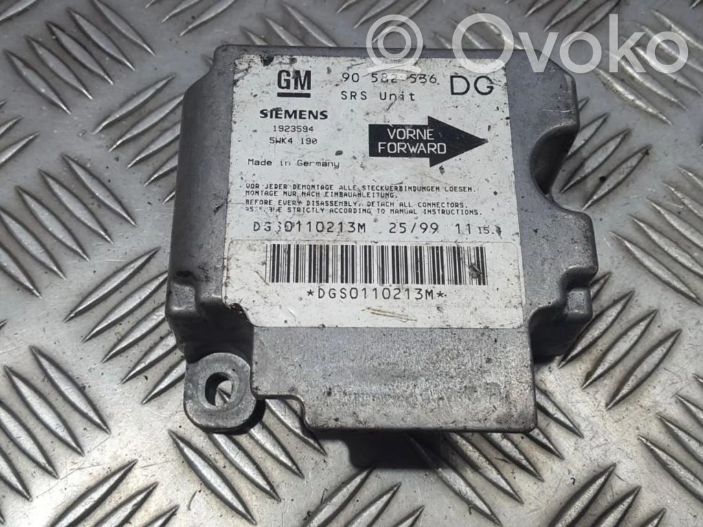 Centralina/modulo airbag   90582536,1923594,1923594,90582536