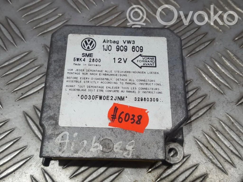 Centralina/modulo airbag   1J0909609,5WK42800,1J0909609,5WK42800