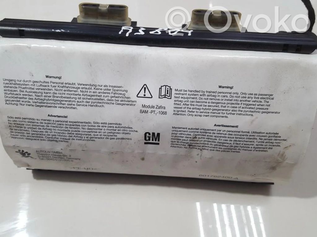 Opel Zafira B Airbag del passeggero