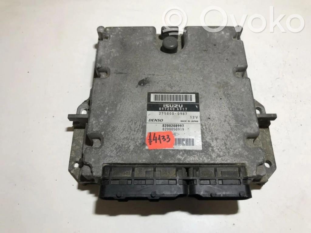 Engine control unit/module   8972406917,8972406917,2758000987,8200050919,8200208997,8972406917,8972406917
