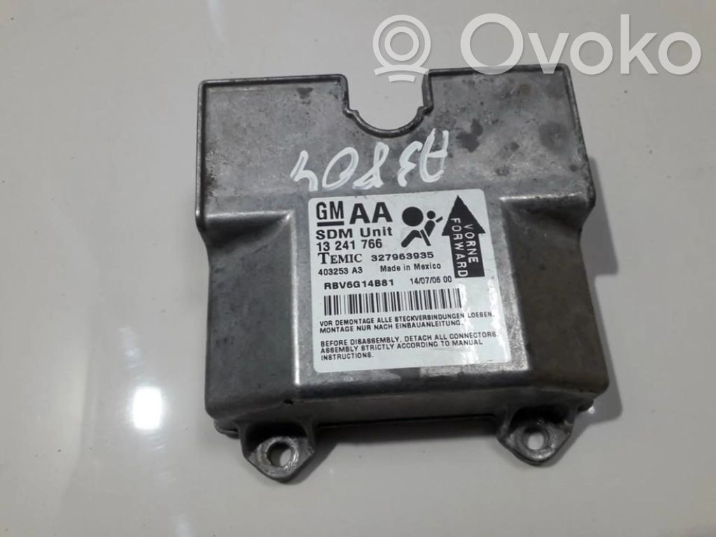 Opel Zafira B Sterownik / Moduł Airbag 