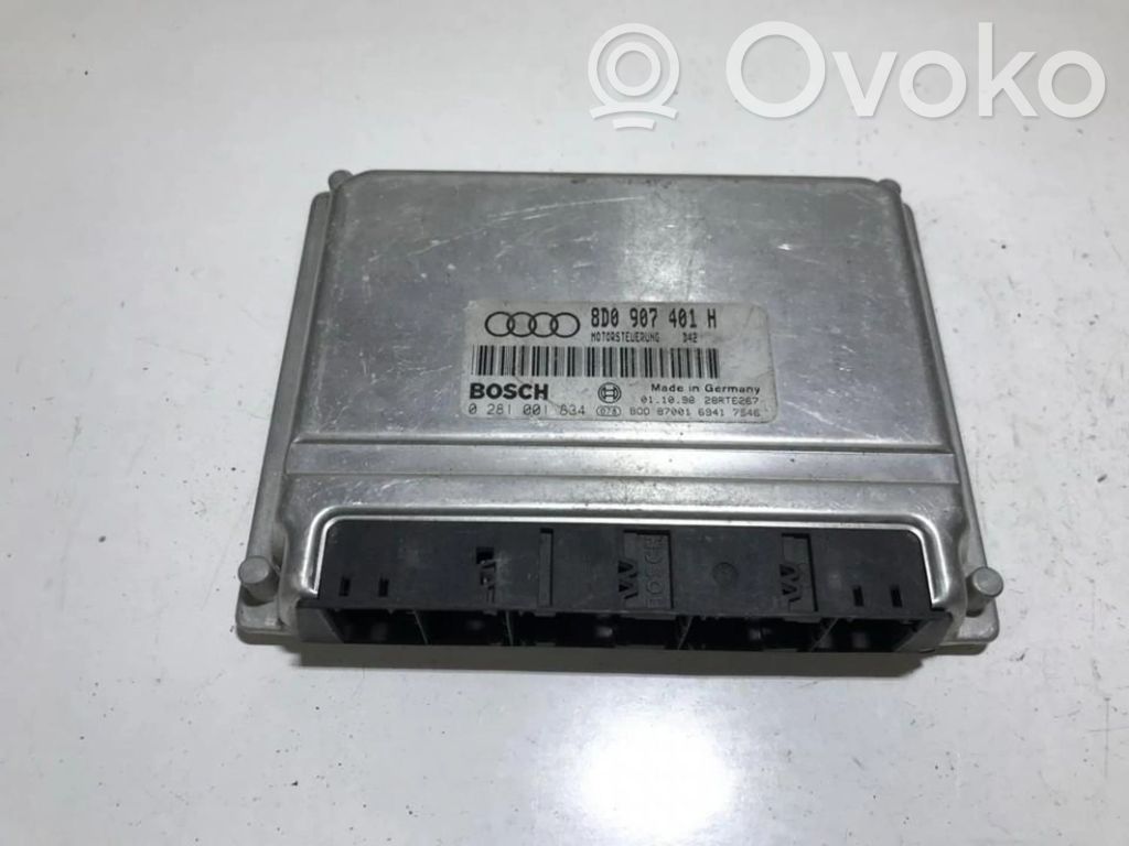 Moottorin ohjainlaite/moduuli   0281001834,8D0907401H,0281001834,28RTE267,8D0907401H