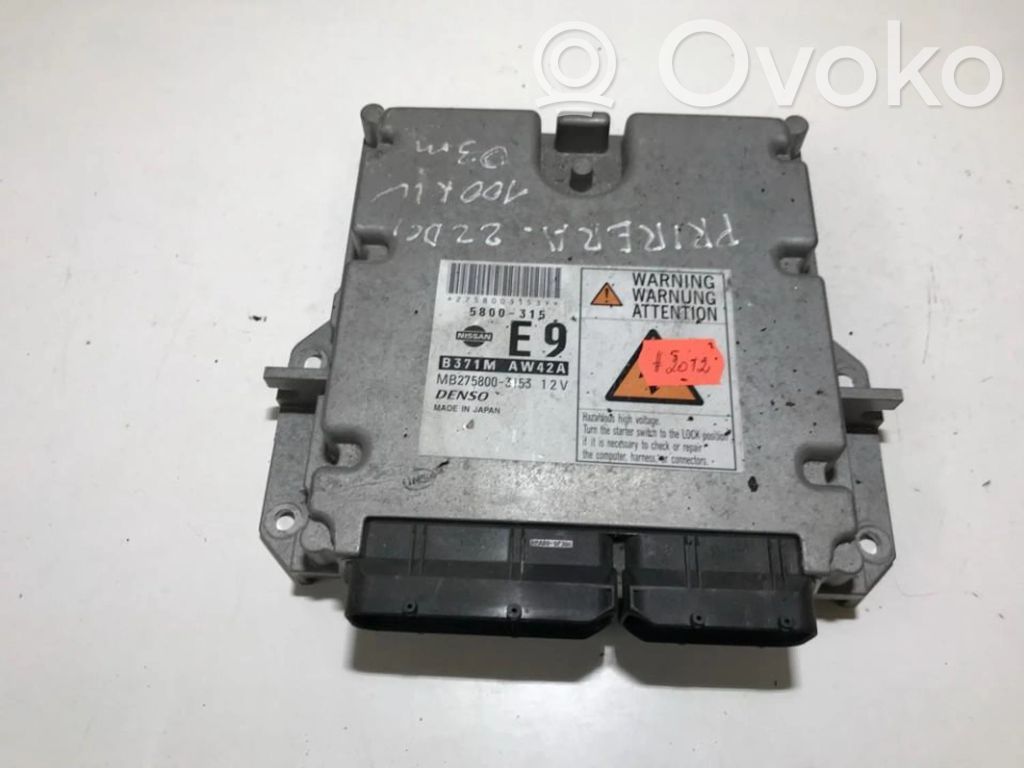 Engine control unit/module   5800315,5800315,5800315,5800315,B371MAW42A,MB2758003153