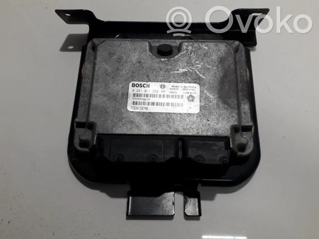 Sterownik / Moduł ECU   P56041587AB,0281011232,0281011232,P56041587AB