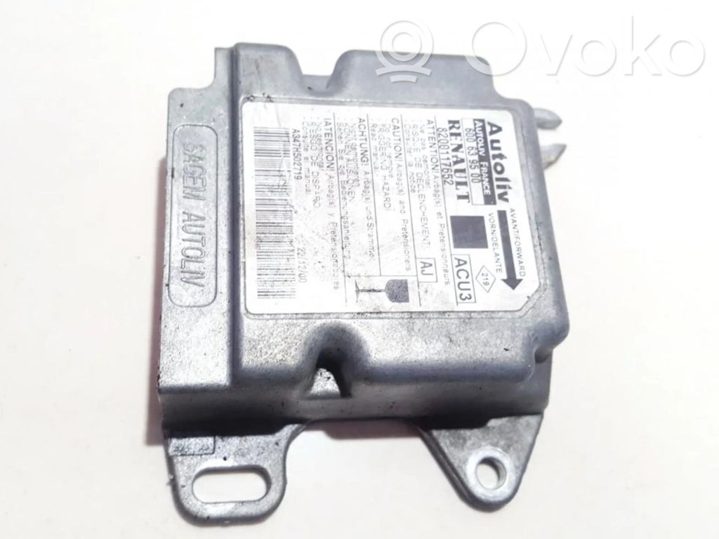Unitate/modul de comandă airbaguri   8200117652,600639500,600639500,8200117652