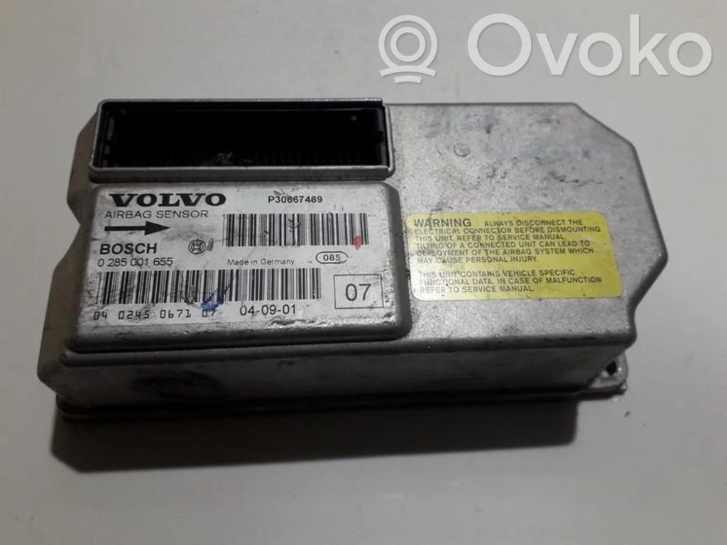 Unitate/modul de comandă airbaguri   0285001655,P30667469,0285001655,P30667469