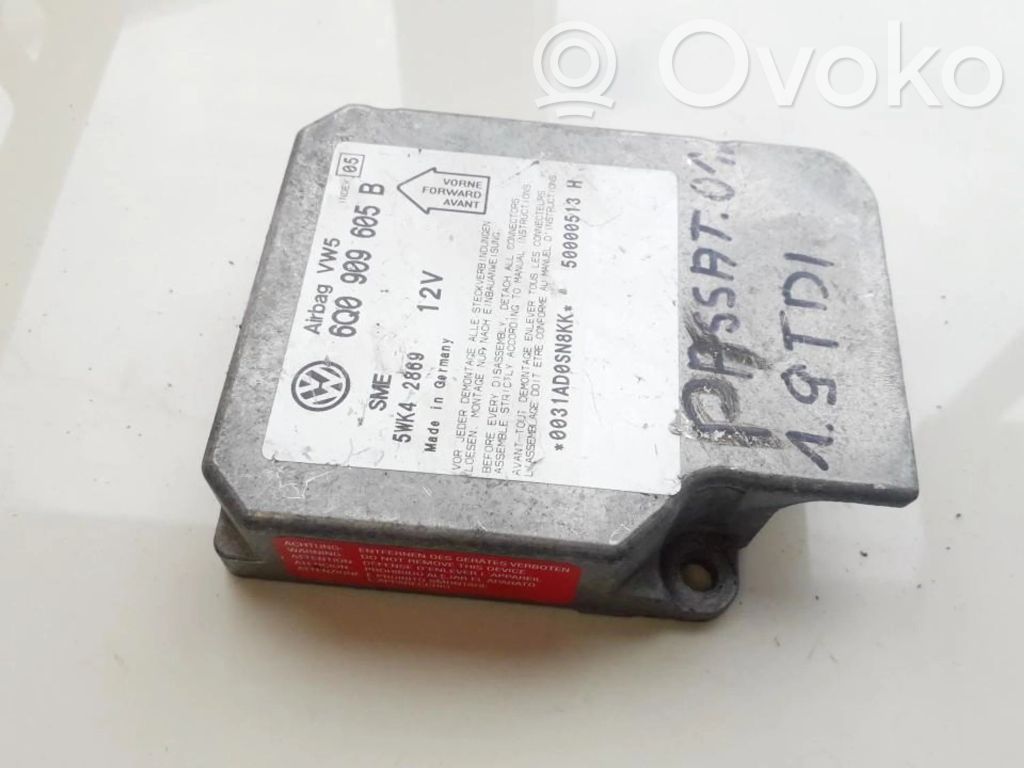 Unidad de control/módulo del Airbag   6Q0909605B,5WK42869,5WK42869,6Q0909605B