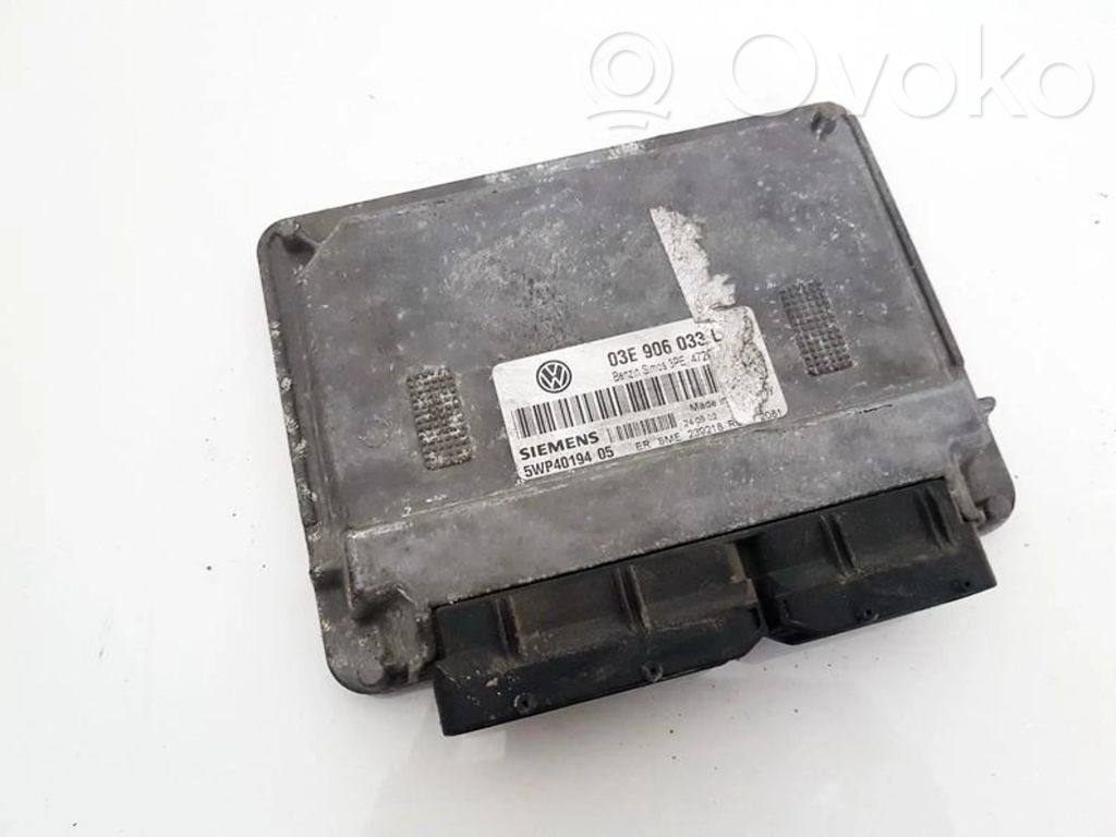 Sterownik / Moduł ECU   03E906033L,5WP40194239218,03E906033L,239218,5WP40194