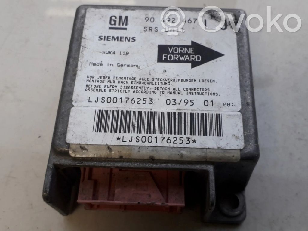 Centralina/modulo airbag   90492467,5WK4110,5WK4110,90492467