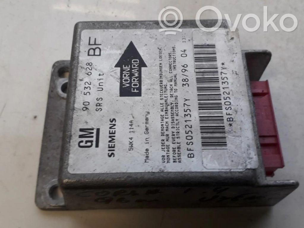Opel Corsa B Turvatyynyn ohjainlaite/moduuli 