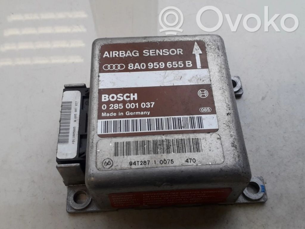 Turvatyynyn ohjainlaite/moduuli   8A0959655B,0285001037,0285001037,8A0959655B