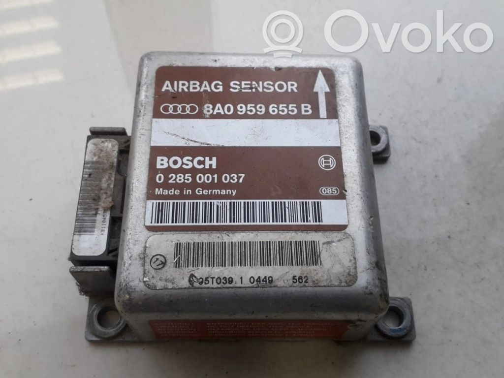 Unidad de control/módulo del Airbag   8A0959655B,0285001037,0285001037,8A0959655B