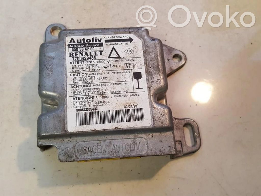 Renault Laguna I Unitate/modul de comandă airbaguri 