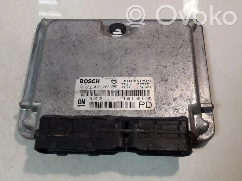 Unidad de control/módulo del motor   0281010268,24417169,0281010268,24417169