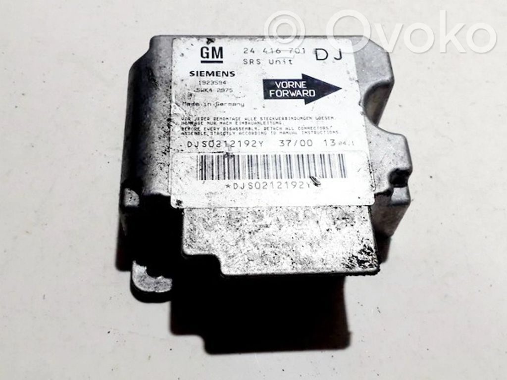Opel Vectra B Centralina/modulo airbag 