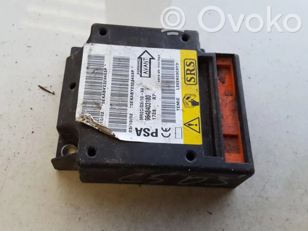 Unidad de control/módulo del Airbag   9648403180,9648403180