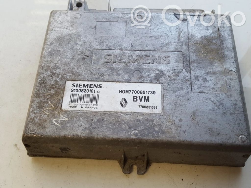 Unidad de control/módulo del motor   7700851633,7700851739,7700851633,7700851739