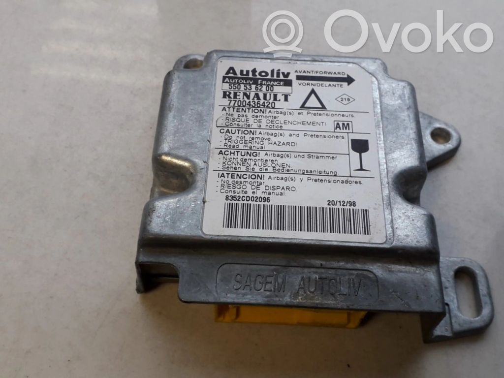 Renault Laguna I Airbag control unit/module 
