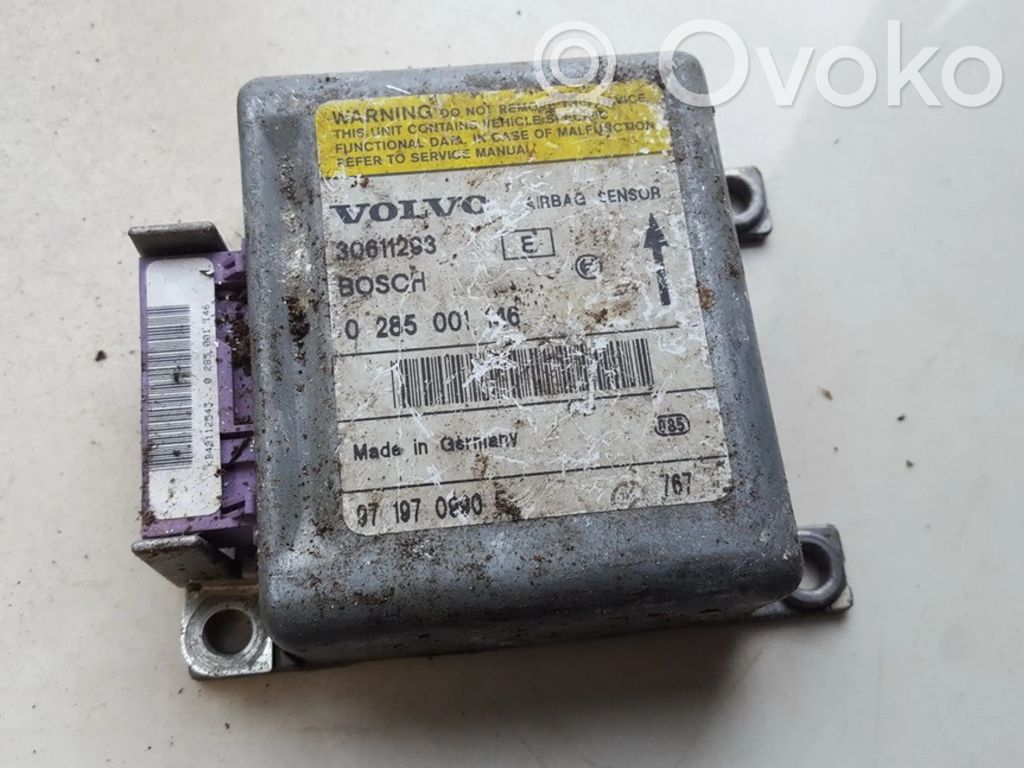 Centralina/modulo airbag   30611293,0285001146,0285001146,30611293