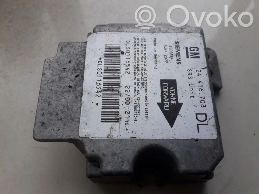 Opel Astra G Centralina/modulo airbag