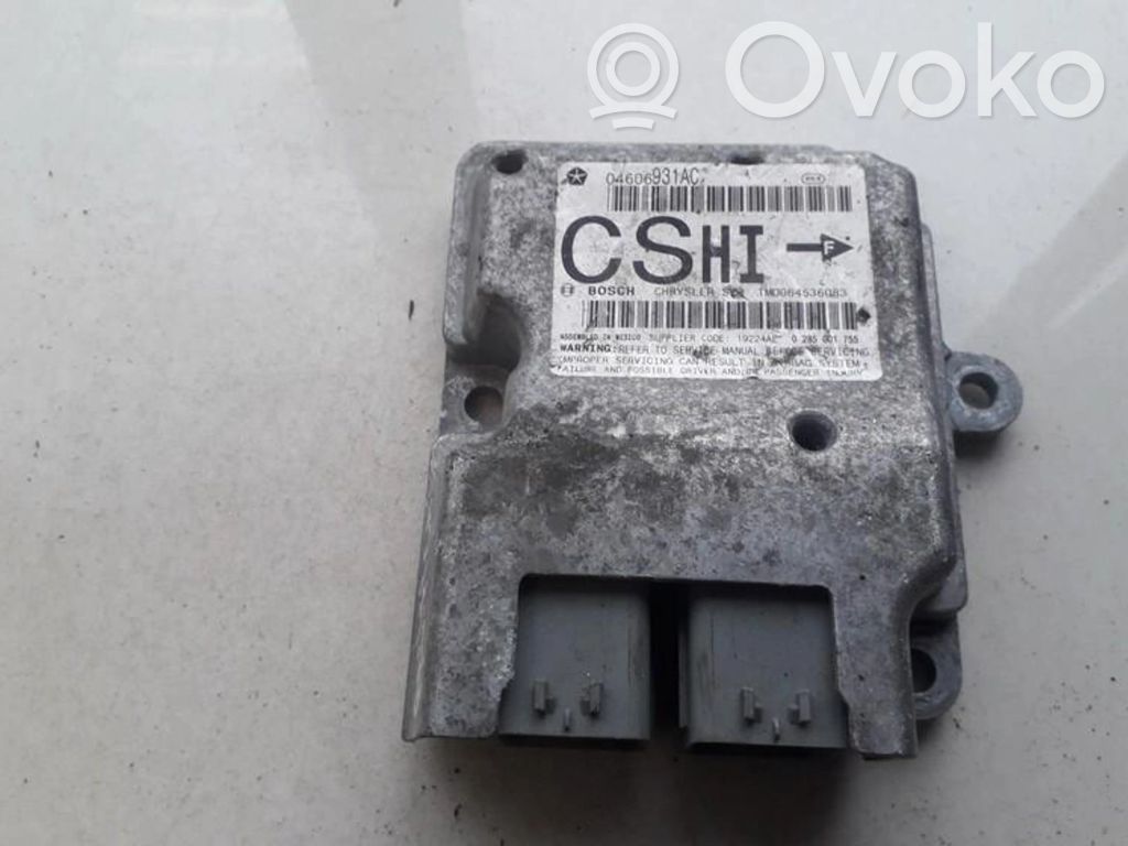 Chrysler Pacifica Airbag control unit/module 