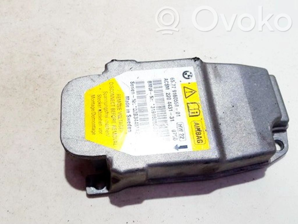 Module de contrôle airbag   65779160558,ACSM220443131,07B344MA2144E,31916055801V,443131,65779160558,ACSM