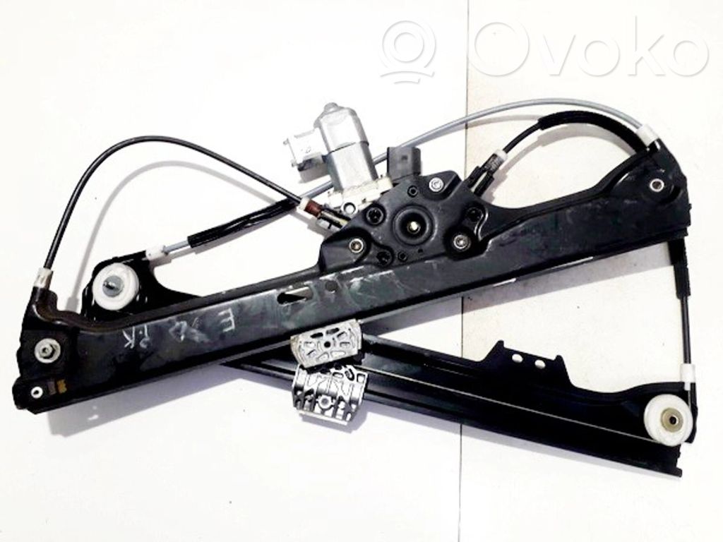 BMW 5 E60 E61 Regulador con motor de la ventanilla de la puerta corredera 