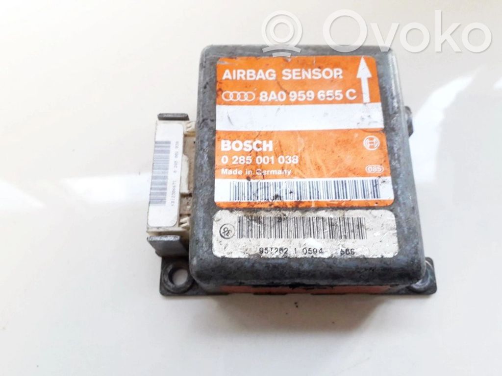 Unidad de control/módulo del Airbag   8A0959655C,0285001038,8A0959655C