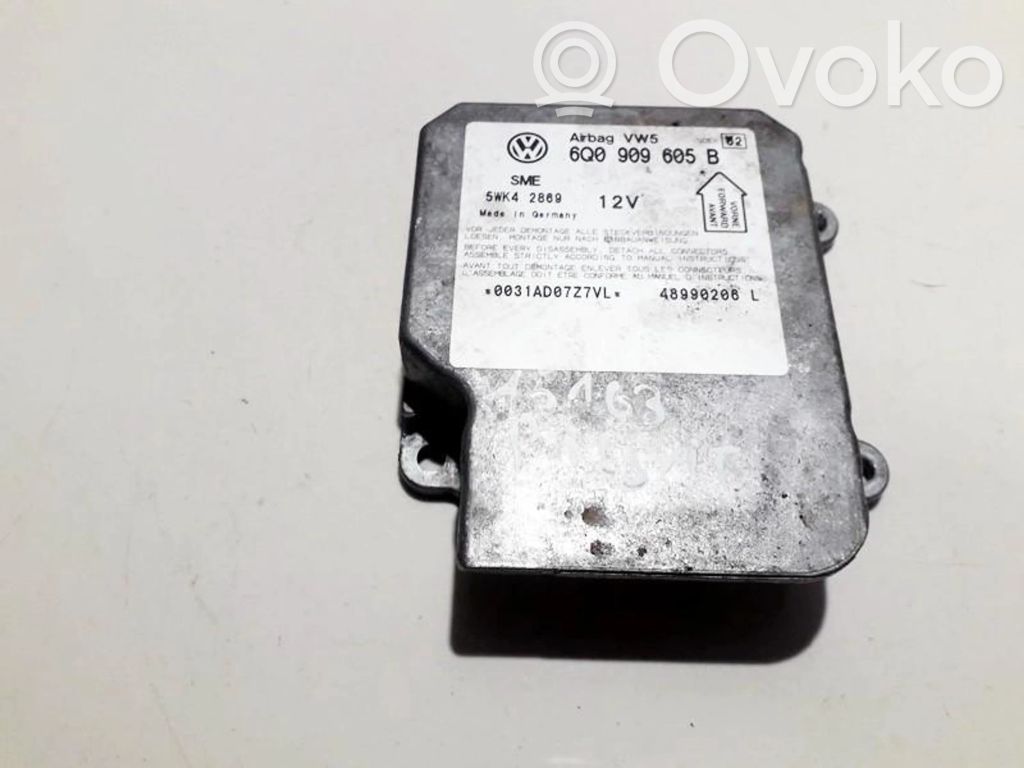 Unidad de control/módulo del Airbag   6Q0909605B,5WK42869,2869,48990206,5WK4,6Q0909605B