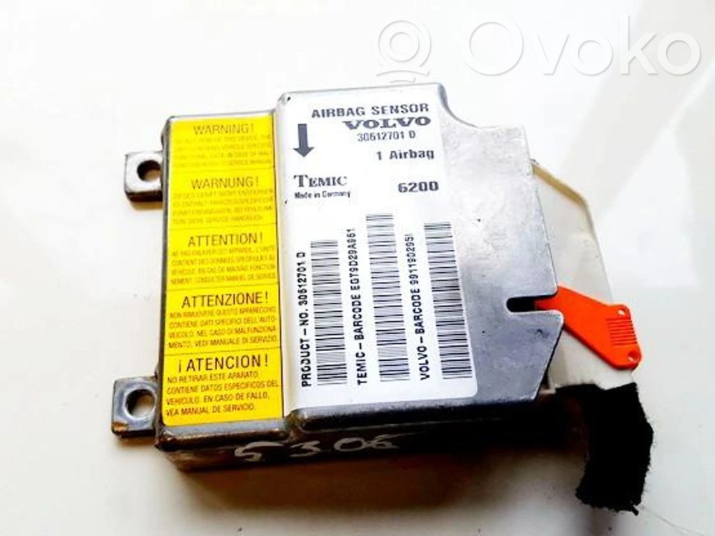 Volvo S40, V40 Centralina/modulo airbag 