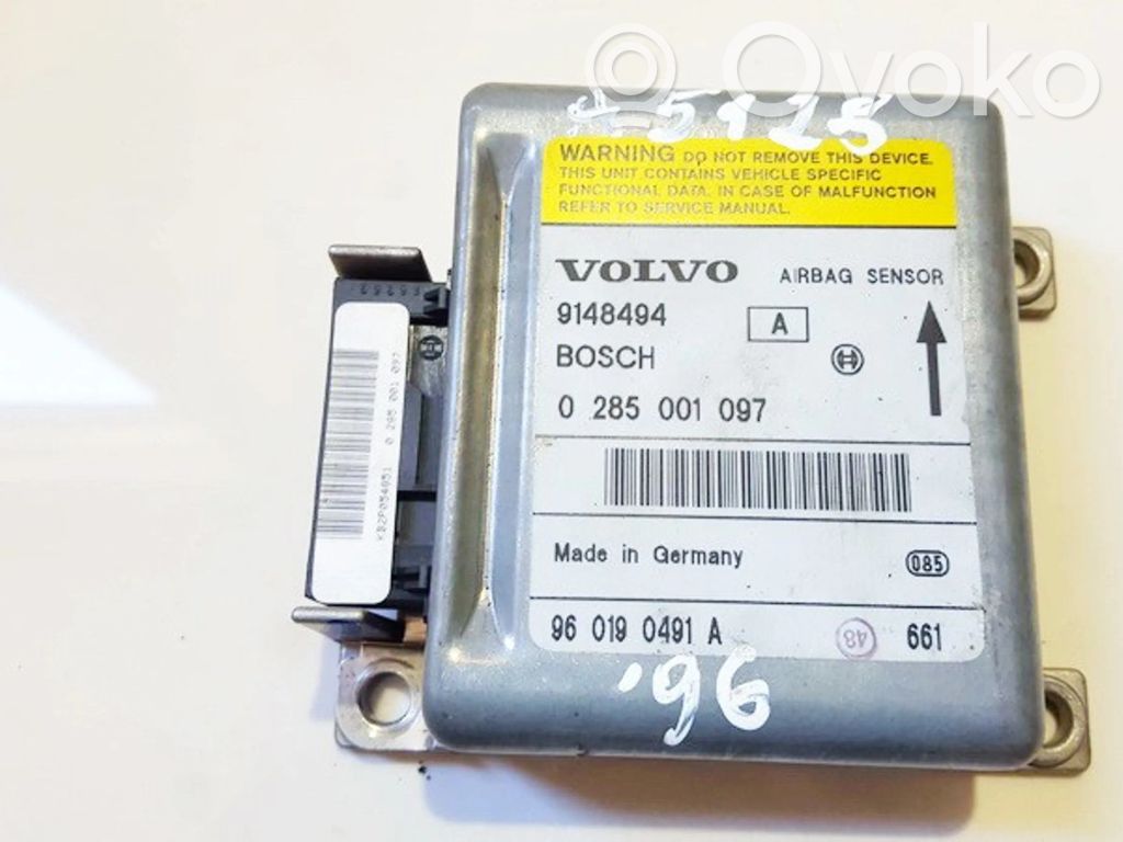 Volvo 850 Unidad de control/módulo del Airbag 