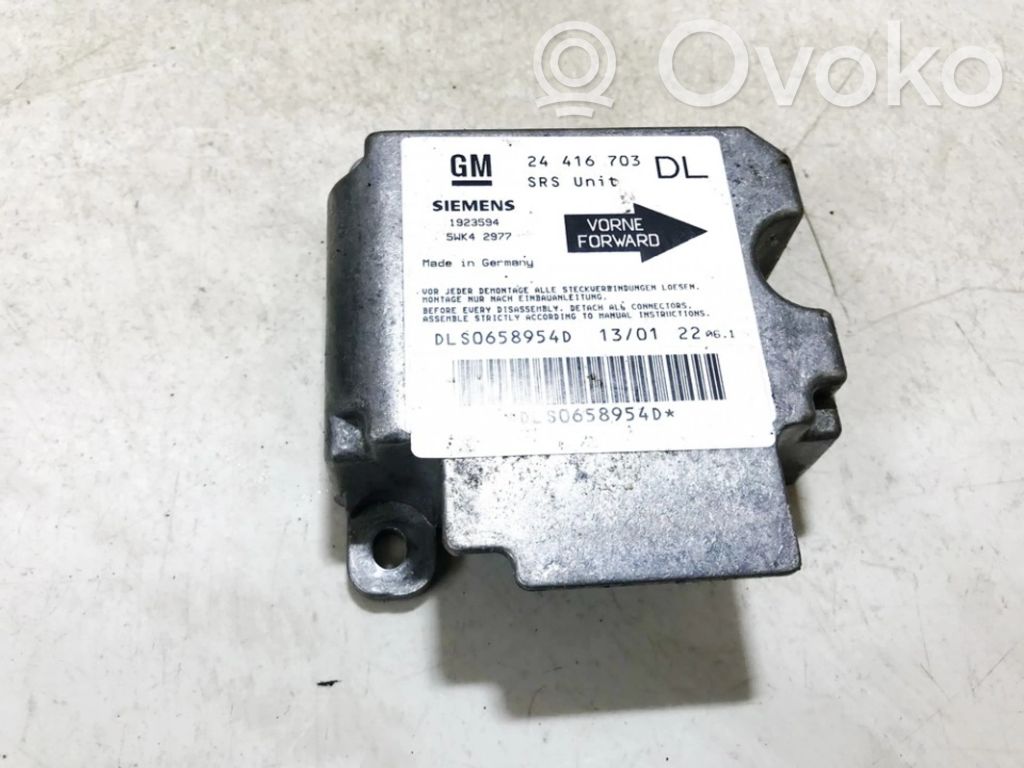 Opel Astra G Centralina/modulo airbag