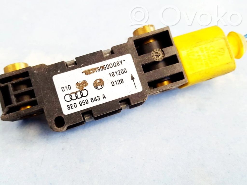 Audi A4 S4 B6 8E 8H Sensore d’urto/d'impatto apertura airbag