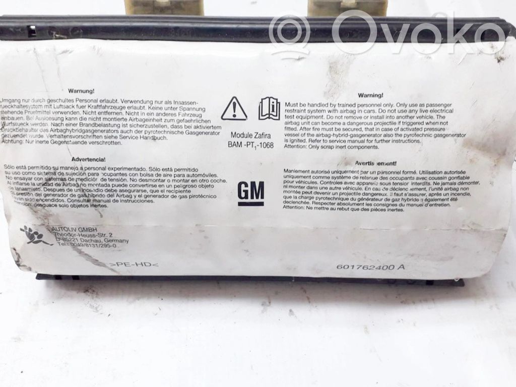 Opel Zafira B Airbag del passeggero