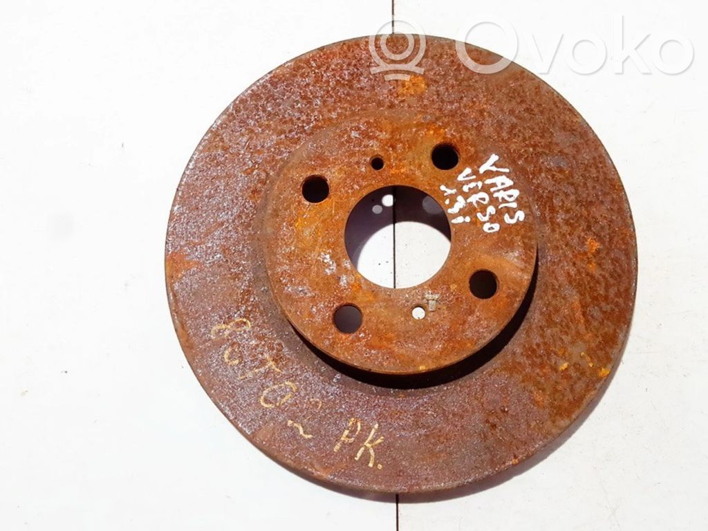 Toyota Yaris Verso Tarcza hamulca przedniego