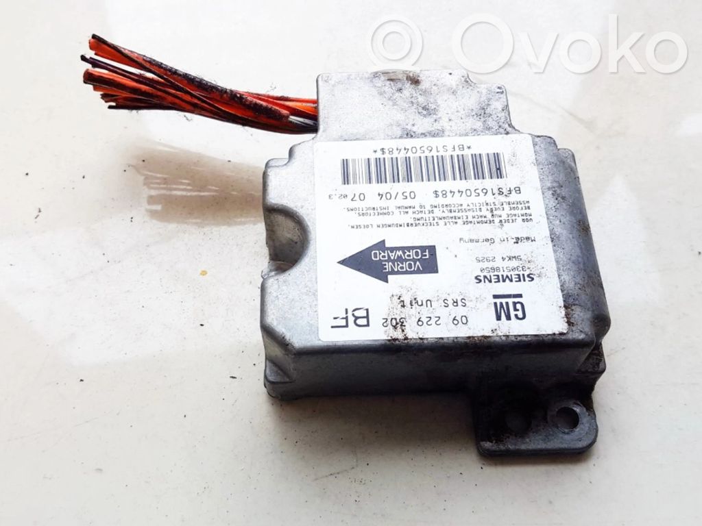 Opel Astra G Centralina/modulo airbag 