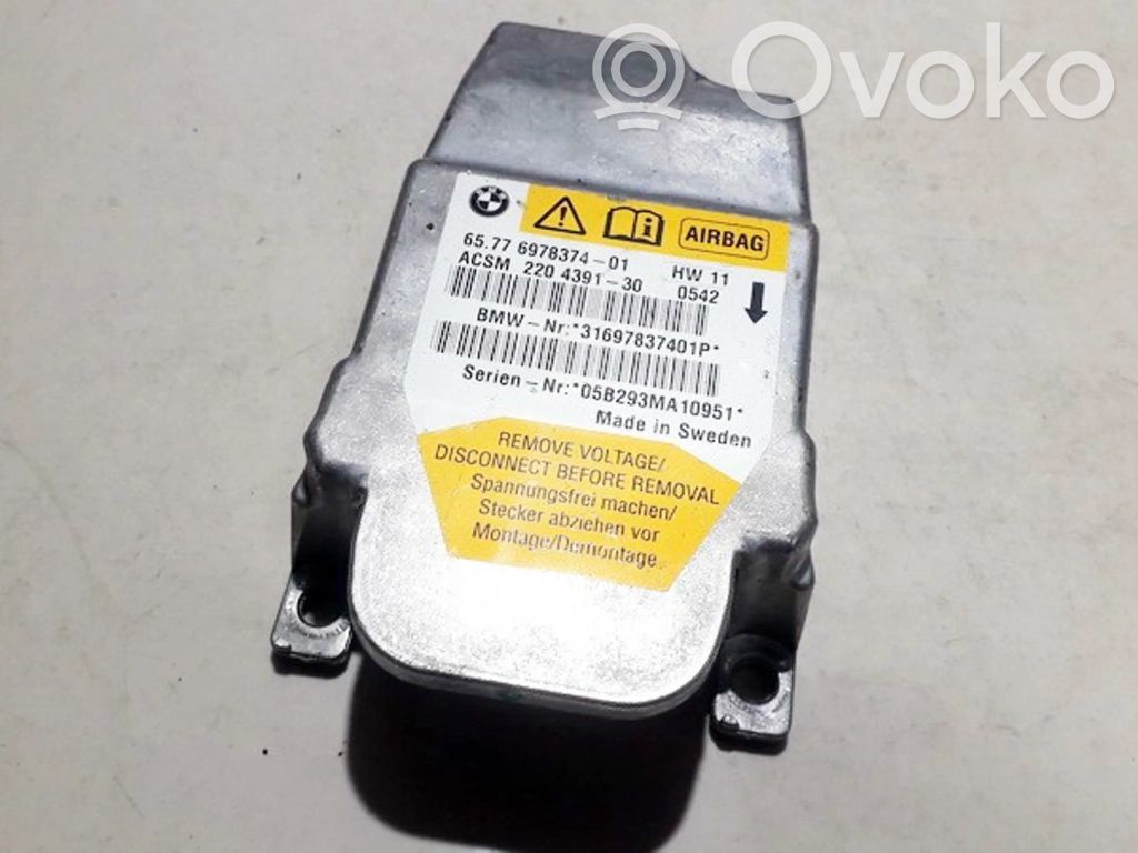 BMW 5 E60 E61 Module de contrôle airbag 