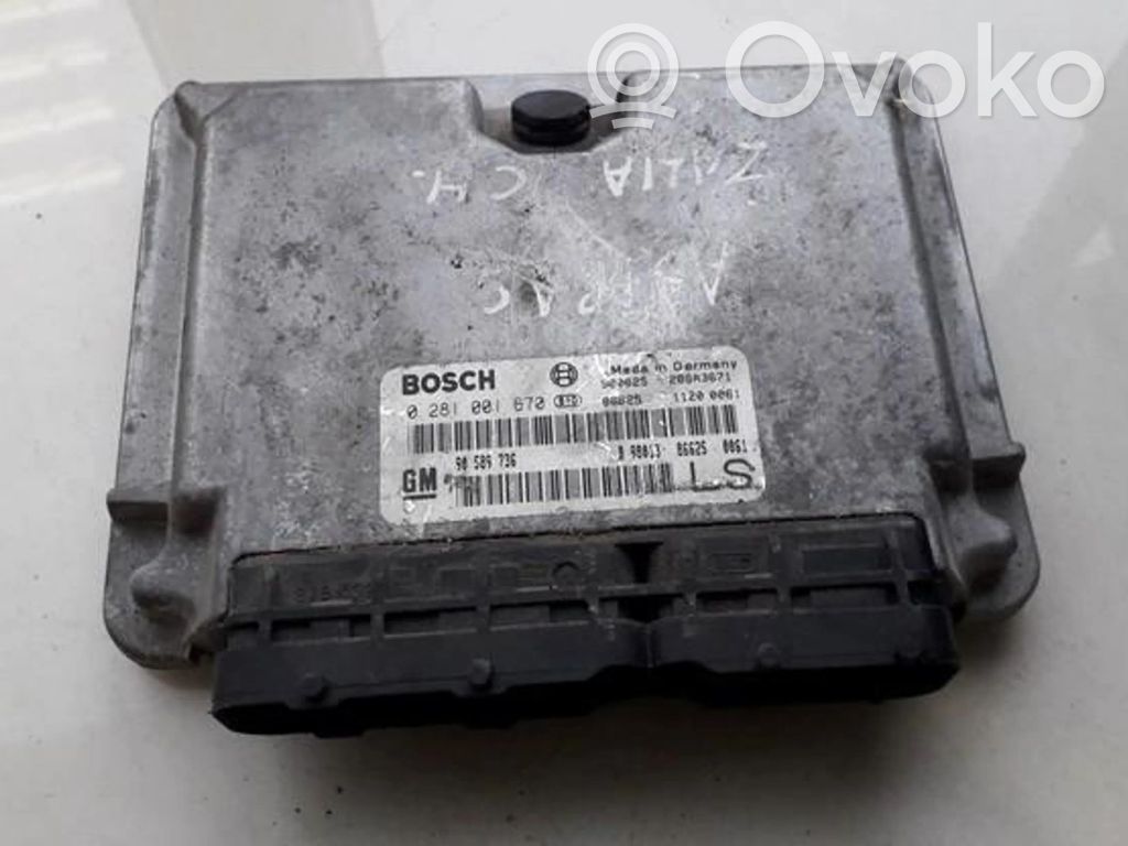 Sterownik / Moduł ECU   90589736,0281001670,0281001670,90589736