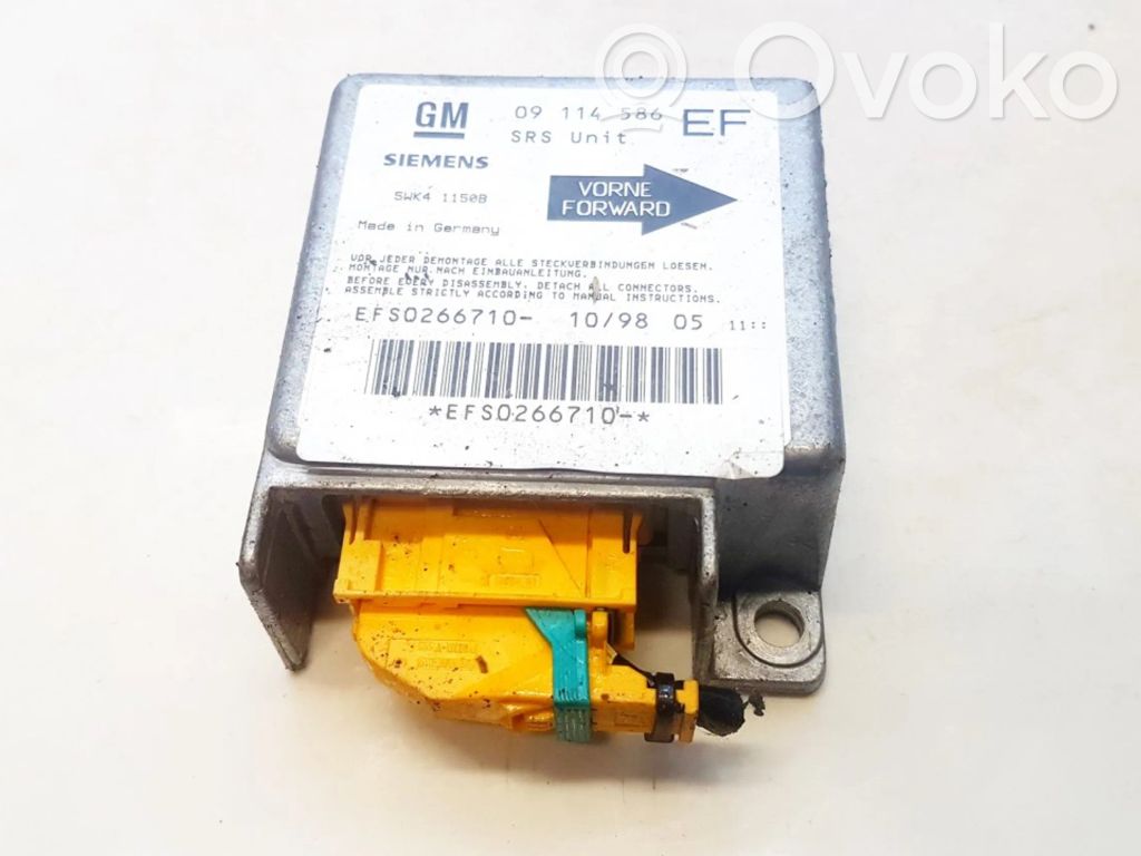 Centralina/modulo airbag   09114586,5WK41150B,09114586,5WK41150B