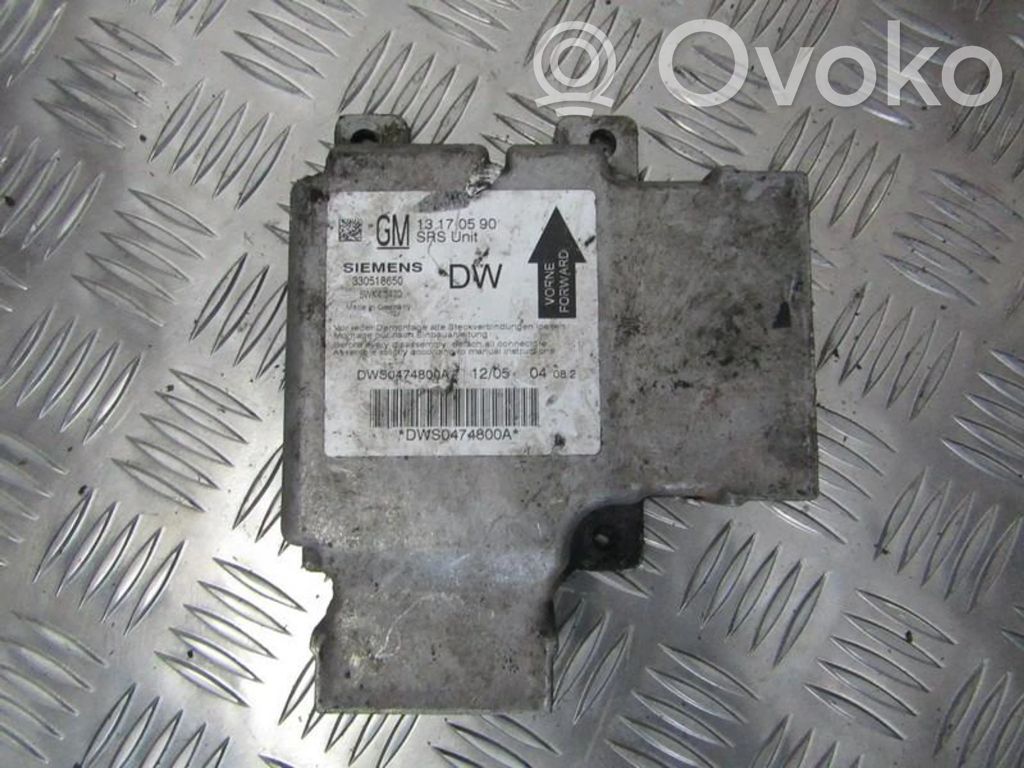 Unidad de control/módulo del Airbag   13170590,330518650,13170590,330518650,5WK43470
