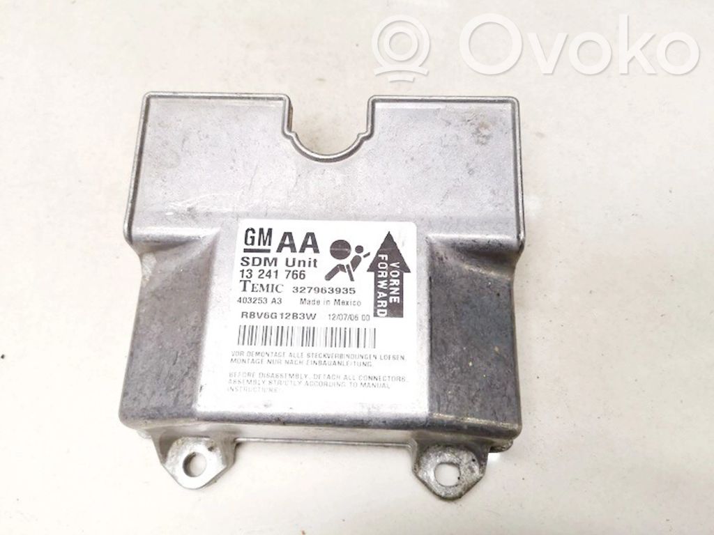 Opel Zafira B Centralina/modulo airbag 