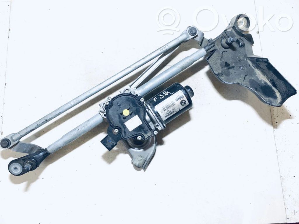BMW 3 F30 F35 F31 Tringlerie et moteur d'essuie-glace avant 