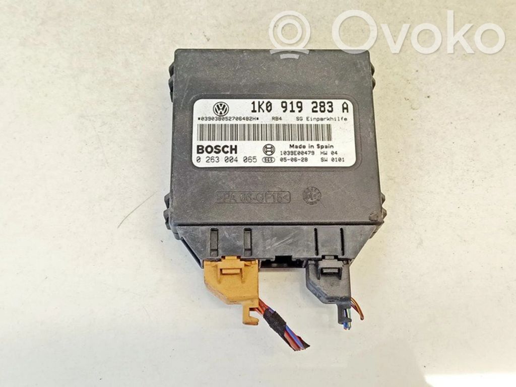 Unité de commande, module PDC aide au stationnement   1K0919283A,0263004065,0263004065,03903B052706482H,1039E00479,1K0919283A