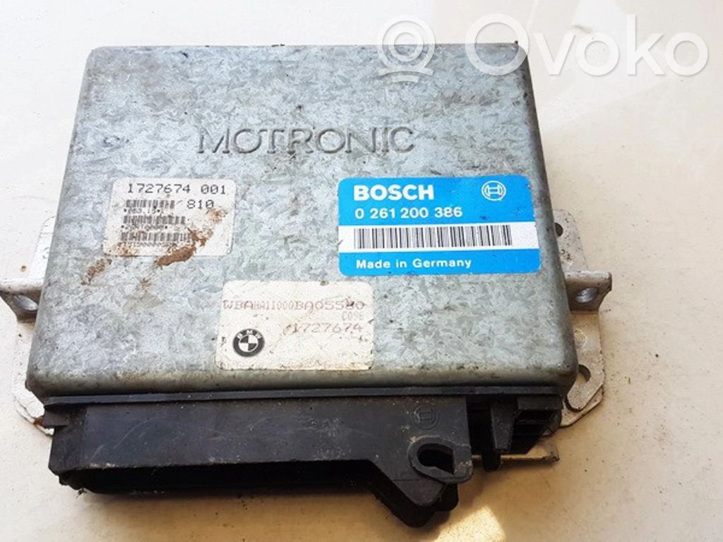 Moottorin ohjainlaite/moduuli   0261200386,1727674001,0261200386,1727674001,WBAHA11000BA05580