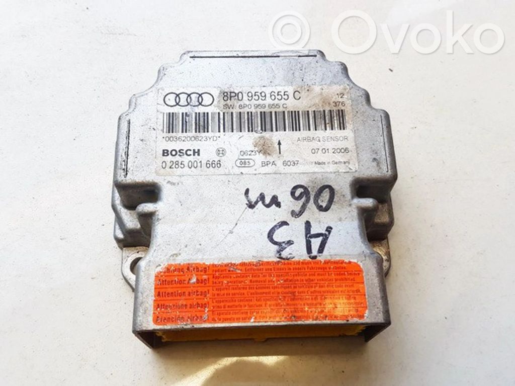 Audi A3 S3 8P Centralina/modulo airbag