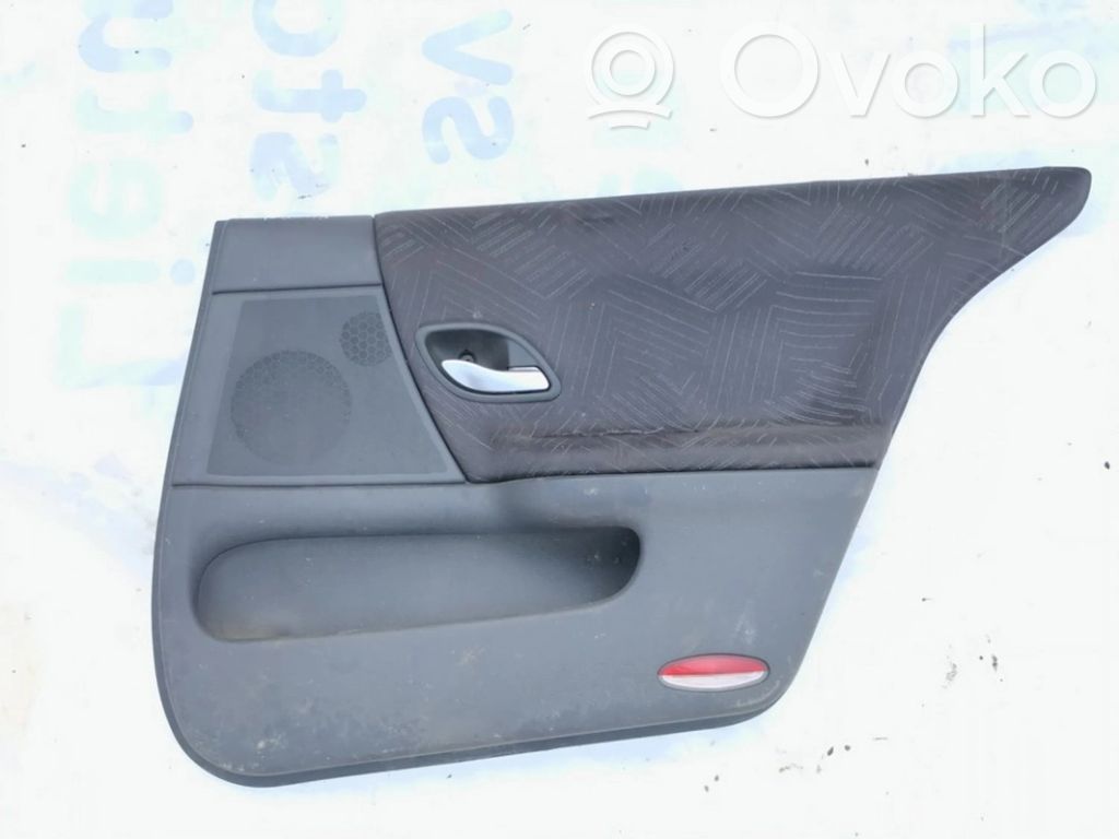 Renault Laguna II Moldura del tarjetero de la puerta trasera 