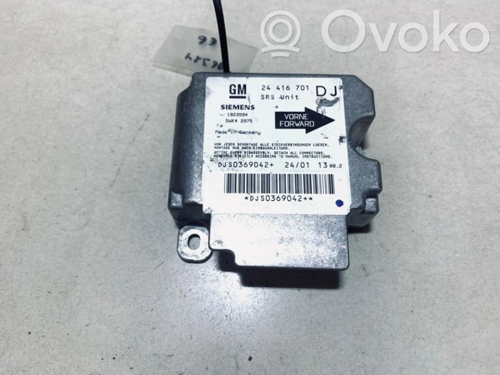 Opel Vectra B Unitate/modul de comandă airbaguri 
