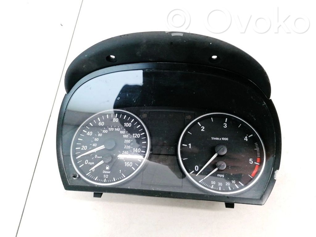 BMW 3 E90 E91 Spidometrs (instrumentu panelī) 
