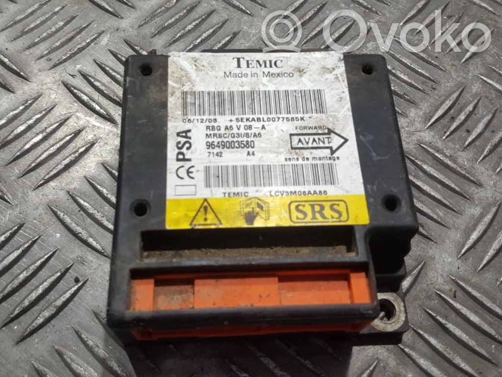 Airbag control unit/module   9649003580,7142RBG,7142,9649003580