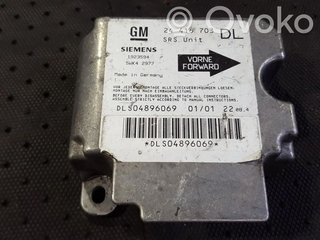Opel Astra G Airbagsensor Crashsensor Drucksensor 